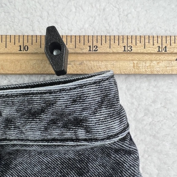 Abercrombie & Fitch Mini Skirt Womens 25/0 Natural Rise Denim Black Stonewash - Picture 8 of 9